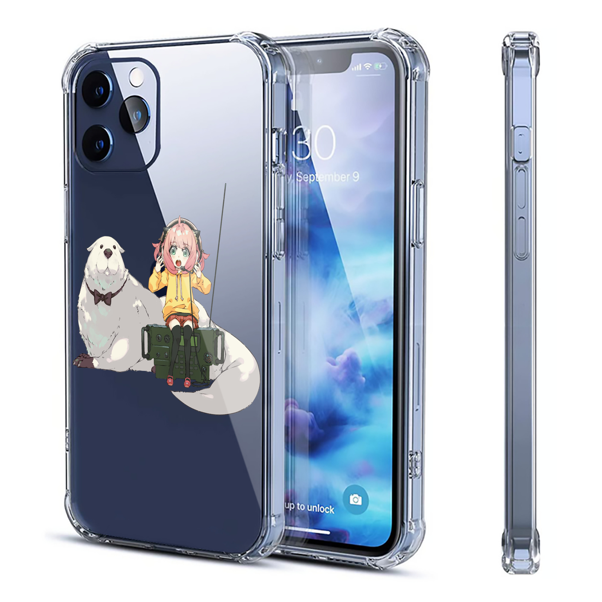 （画像用） SPY×FAMILY间谍家家酒 【iPhone 12シリーズ対応】透明スマホケース（クリアソフトケース）